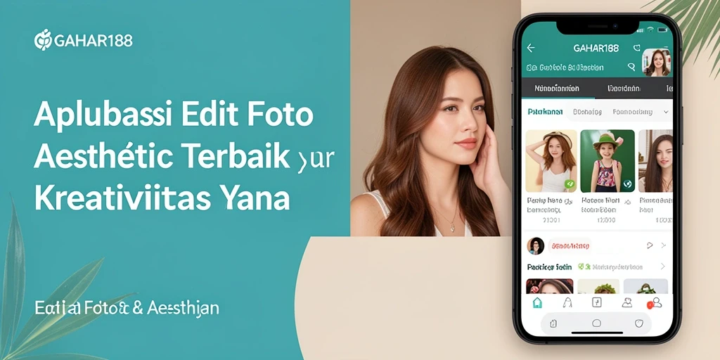 Antarmuka GAHAR188 dengan berbagai efek dan filter estetika