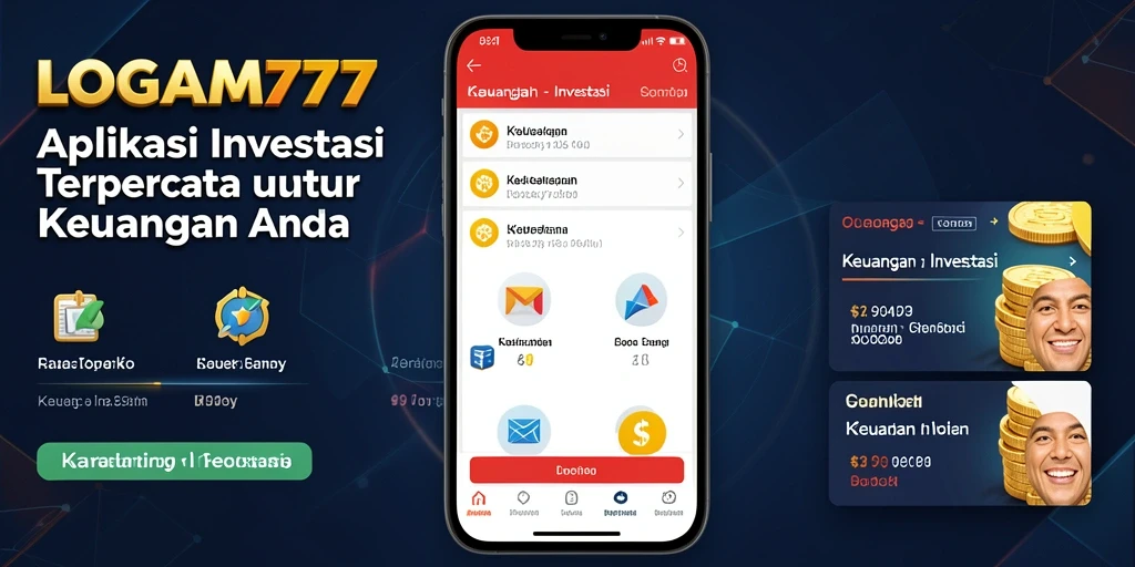 Tampilan antarmuka pengguna yang sederhana dan informatif untuk investasi.