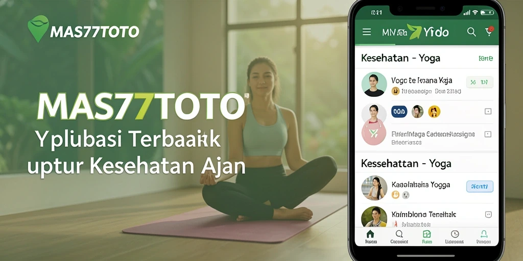 Tangkapan layar utama aplikasi MAS77TOTO menampilkan berbagai pose yoga yang dapat dipilih.