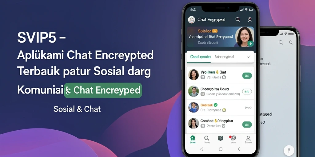 Antarmuka intuitif SVIP5 untuk chat yang aman dan cepat.