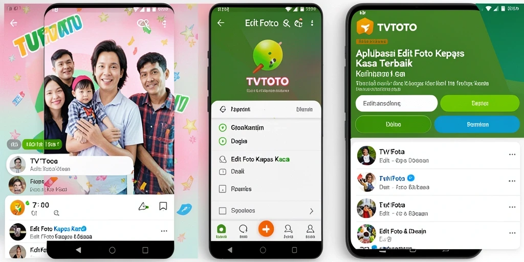 Antarmuka intuitif untuk Edit Foto Kertas Kaca yang menarik.