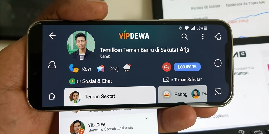 Tampilan antarmuka aplikasi VIPDEWA yang ramah pengguna.